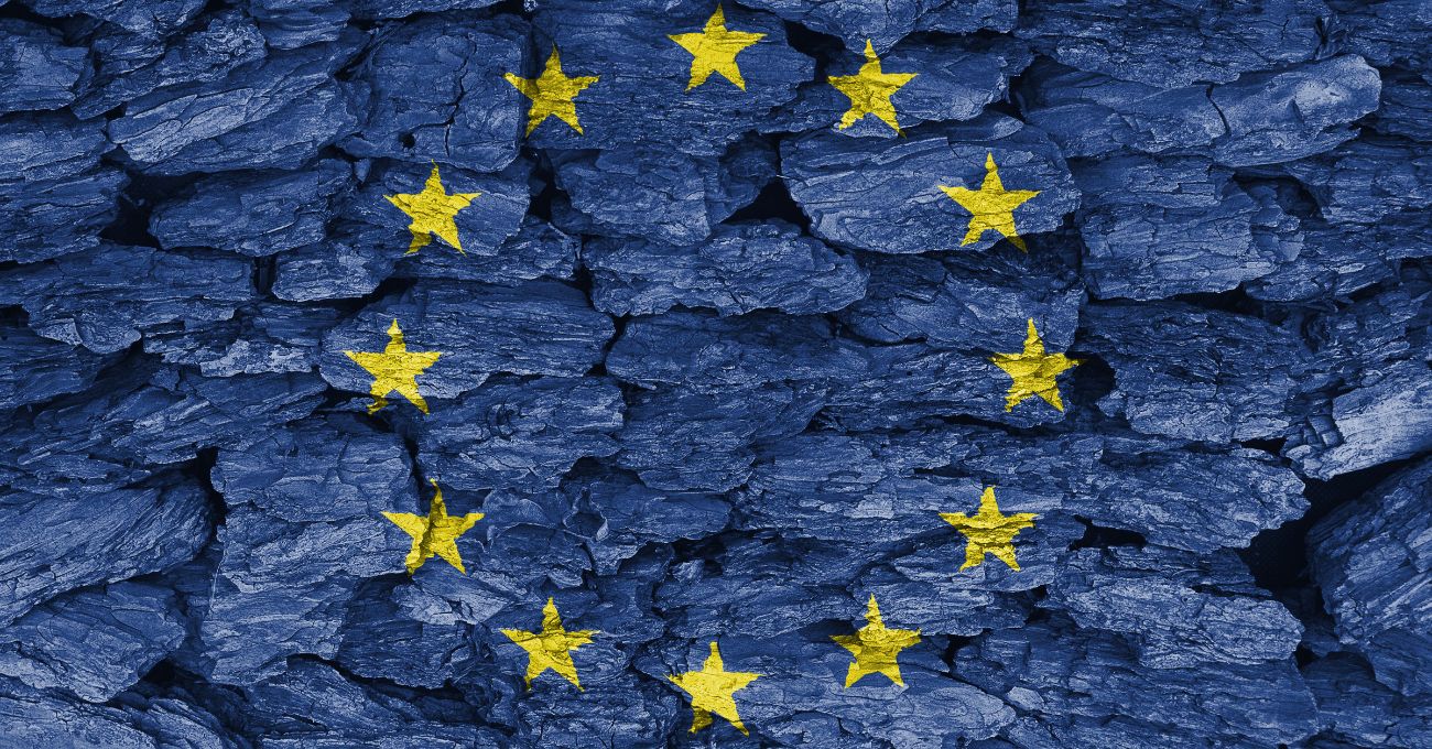 EU Flag on stones