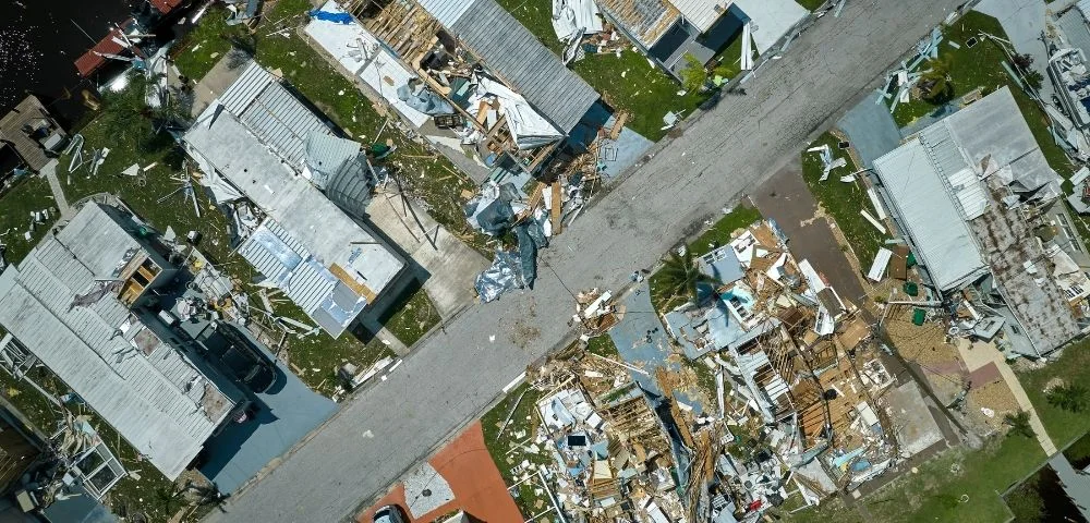 devastation of hurricane