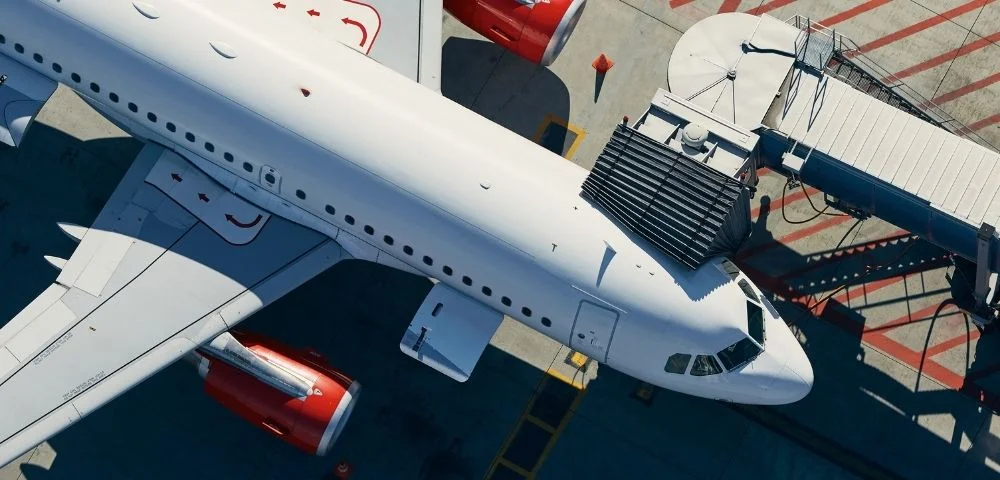 Havacılık top of an aircraft